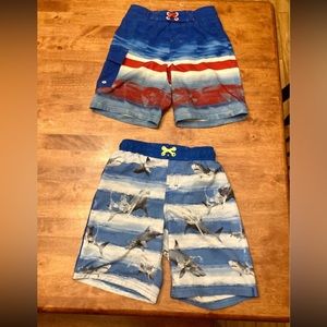 Lot: 2 boys swim trunks